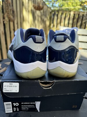 Size 10 - Air Jordan 11 Retro Low Georgetown 886549395087| eBay