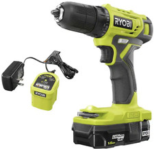 Ryobi 18V Cordless 3/8 in. Drill/Driver Kit with 1.5 Ah Battery and Charger