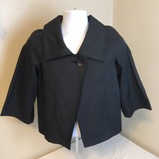 Nwt Montanaco Womens One Button Jacket Coat Medium Black Free Shipping!