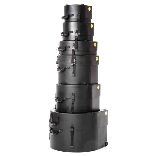 Hardcase Rock/fusion Case Set - 6 Teilig Schwarz