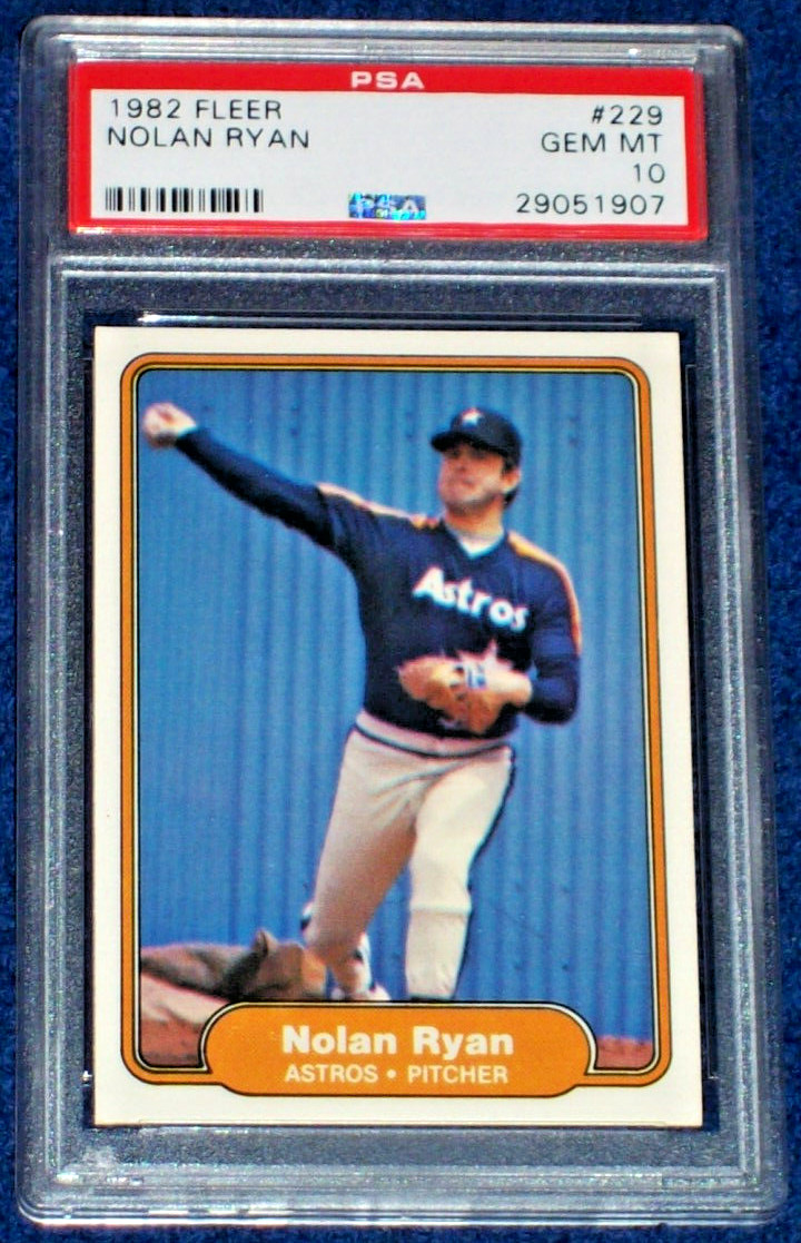 1982 Nolan Ryan #229 Fleer PSA 10 Houston Astros
