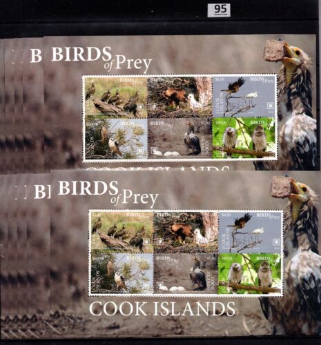JC 10X COOK ISLANDS 2018 - MNH - BIRDS - KITE - OWL