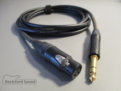 Canare L-2T2S | Gold XLR Female to 1/4'' TRS | Balanced Interconnect