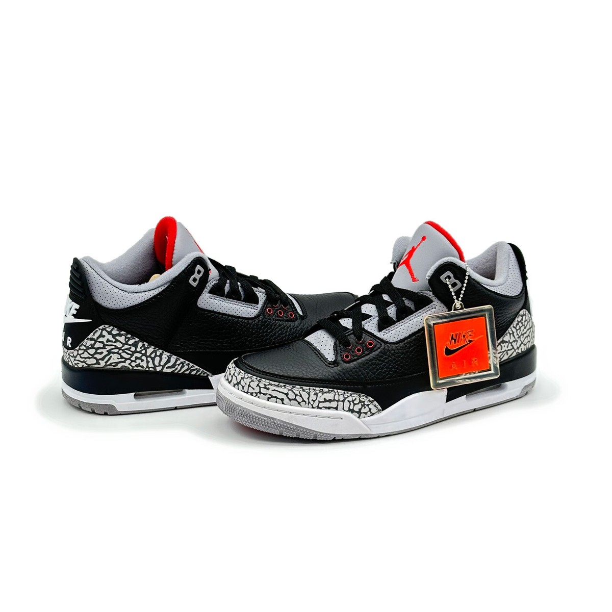 中古 NIKE AIR JORDAN 3 RETRO BLACK CEMENT Jordan 3 Retro OG Mid Black Cement for Sale | Authenticity