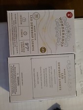 30ct LED Battery Operated Dewdrop Christmas String Lights WARM WHITE X 2 BOXES