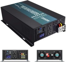 WZRELB Reliable 2000W 4000 Watt Power Inverter Pure Sine Wave 12V to 120V Car RV
