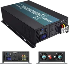 WZRELB Reliable 2000W 4000 Watt Power Inverter Pure Sine Wave 12V to 120V Car RV