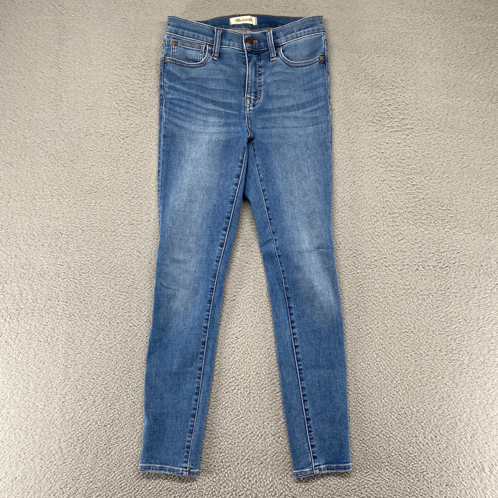 Madewell Womens 25 Roadtripper High Rise Skinny Stretch Blue Jeans-image