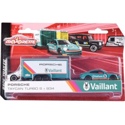 Majorette ポルシェ Taycan Turbo S & 917 Majorette Porsche Trailer Set Taycan Turbo S + 917 KH no.23