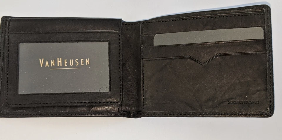 Van Heusen Leather Billfold Wallet, Black - Image 3 of 4