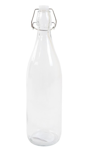 DrahtbüGelflasche 1 Liter Glasflasche Wasserflasche Trinkflasche BüGelflasche-image
