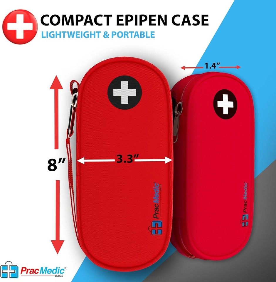 Bags Epipen Carry Case Insulated Compact, Holds 2 Epi Pens or AuviQ