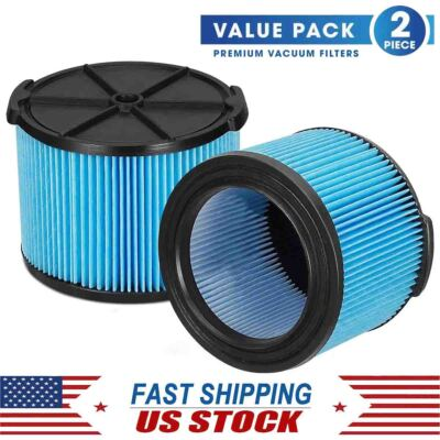 #ad 2 Pack VF3500 Replacement Filter for Ridgid WD4050 WD3050 3 4.5 Gallon Vacuum $19.55