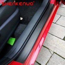 Carbon Fiber Sticker For Chevrolet Car Door Sill Scuff Plate Protector US Stock