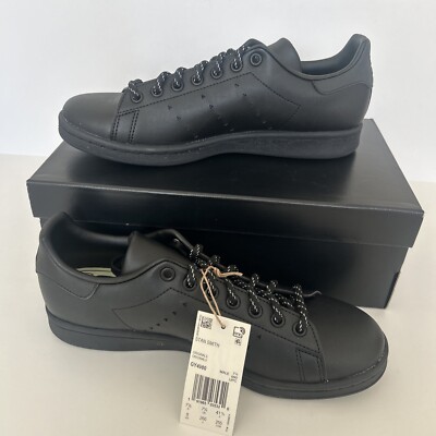 Adidas GY4980 Pharrell Williams Stan Smith Sneaker Shoes Black size 8.  