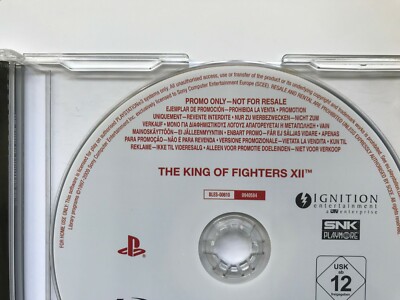 The King Of Fighters XII - Disque Promo PS3 (PlayStation 3) - Press Promotionnel - Comme Neuf