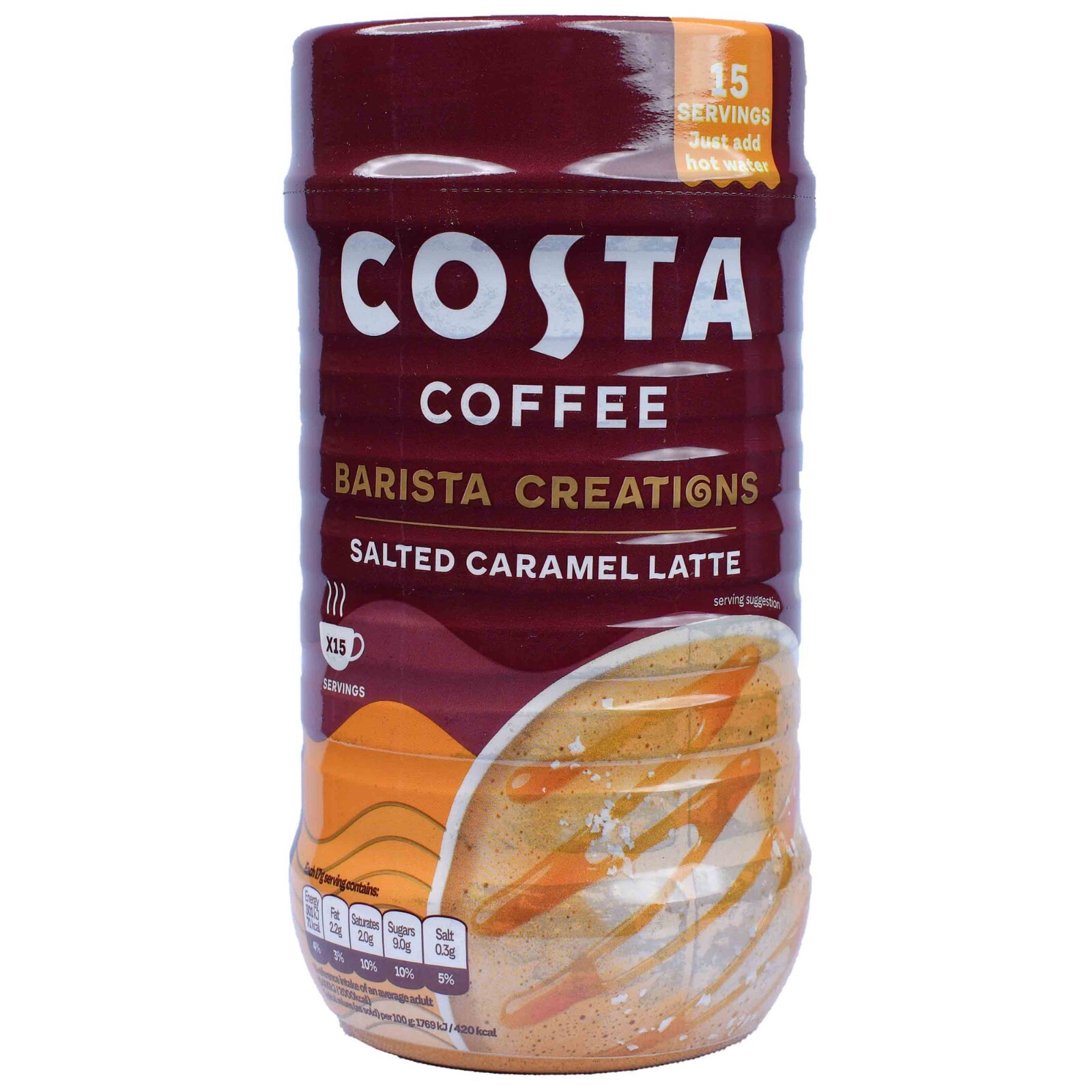 Instant Costa Coffee Barista Creations - Salted Caramel Coffee, 1 x 255g