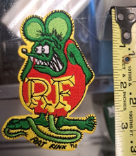 Rat Fink 3.5 Patch Iron On Hot Rod Green Ed B...