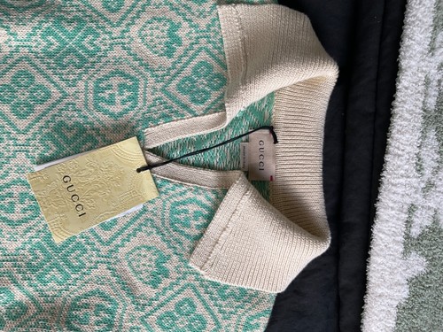 🟢🟢. NWT Authentic Gucci Kids Mint Jacquard Sweater Size 6. 🟢🟢 - Picture 5 of 9