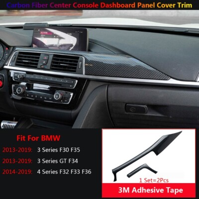 Carbon Fiber For BMW 3 4 F30 F32 F33 F34 Car Cconsole Dashboard