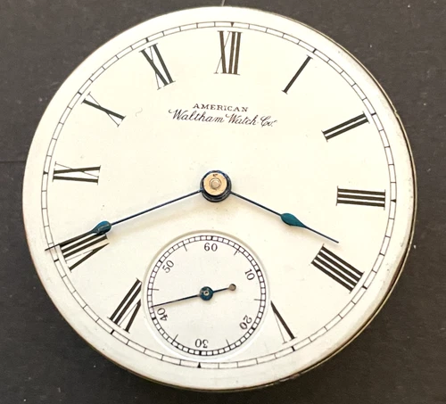 Antique 1887 Waltham PS Bartlett 1883 Pocket Watch Movement Parts/Repair 18s 17j