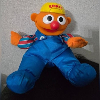 Vintage 1995 Tyco Sesame Street Tumbling Ernie Plush Doll 12'' Soft Toy Muppet