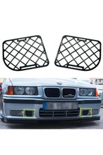 Fit For M3 Bmw E36 1992-1999 Bumper Metal Grille Set 2 Pcs Fit For M3 Bmw E36 1992-1999 Bumper Metal Grille Set 2 Pcs
