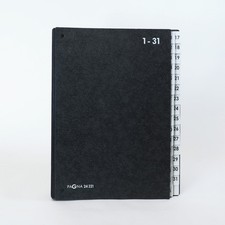 PAGNA Pultordner, Sortiermappe, Wiedervorlagemappe, 1-31 schwarz, Pagna 24321