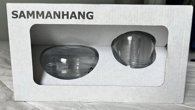 Ikea Sammanhang Display Glass Set of 2 Dome Shaped In Original Packaging New