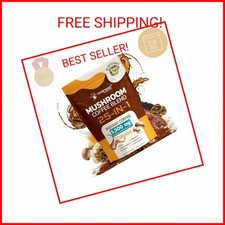 Mushroom Coffee Organic Instant Coffee, 25-in-1, Third-Party Tested Keto Friendl
