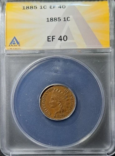 1885 indian head penny cent EF-40 XF-40