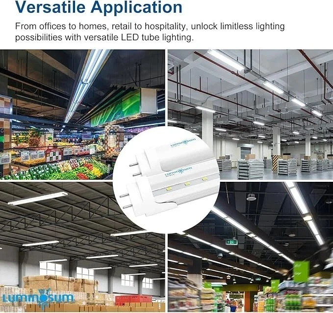 25x 4ft LED Tube Light T8/T12 – 20W 40W Eqv, G13, Dual-End, 6000K, ETL, Clear - Image 4 of 4