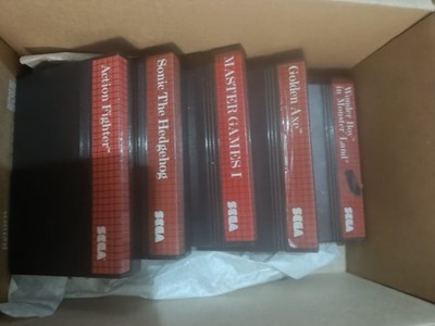 5x Game Collection For Sega Master System Wonder Boy Sonic Action Fighter Und a.