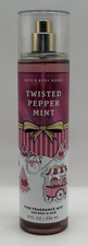 Bath  Body Works Twisted Peppermint Fine Fragrance Mist Spray Full Size 8oz