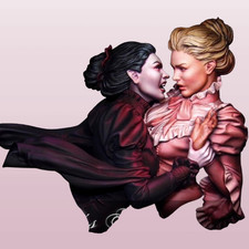 1/12 Vampire and Princess Bust RESIN FIGURE MODEL KIT Unassembled Unpainted NEW