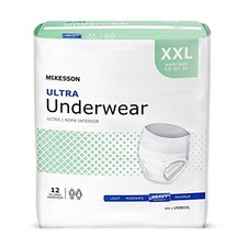 McKesson Ultra Incontinence Underwear XXL, Heavy Absorbency, 48ct