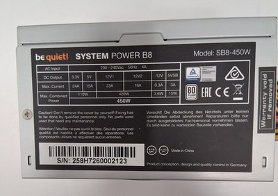 be quiet! SYSTEM POWER B8 Netzteil - SB8-450W