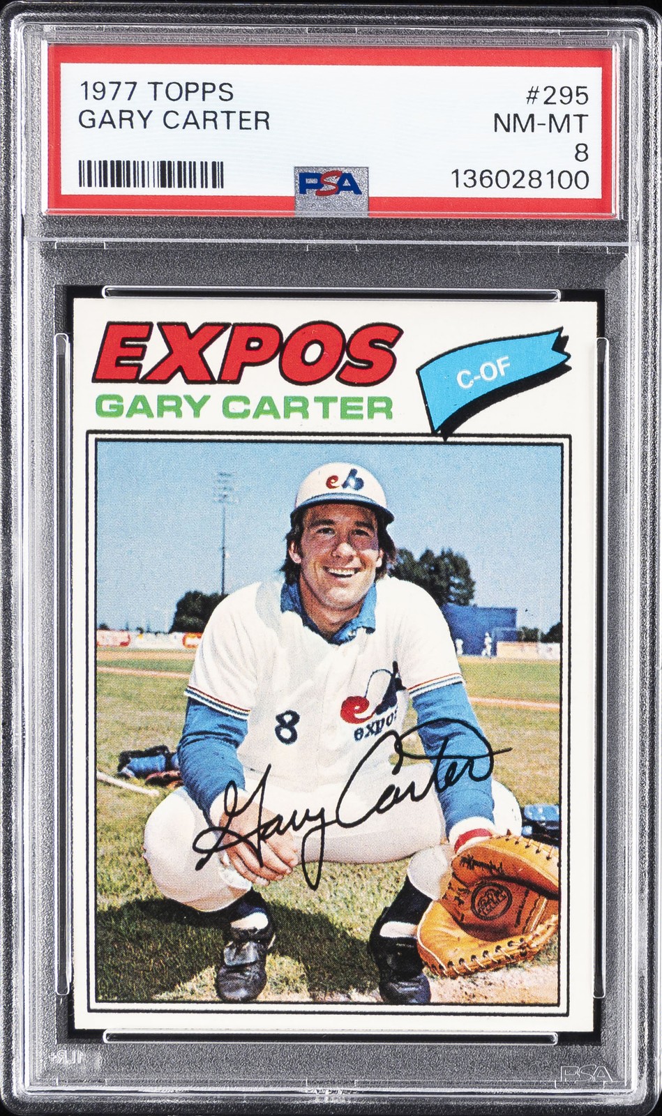 1977 TOPPS #295 GARY CARTER PSA 8