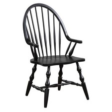 Sunset Trading 41 x 23.5 x 25 in. Black Cherry Selections Windsor Dining Chai...