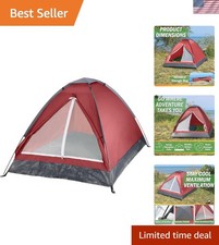 Compact 2-Person Tent with Carry Bag for Camping, Backpacking, and Festivals