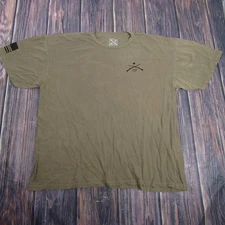 Howitzer Shirt Mens 2XL Olive Green Patriotic 2nd Amendment 1776 Graphic Tee