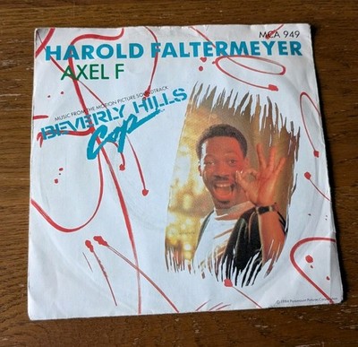 Axel F Harold Faltermeyer 7 Inch Single Vgc+ Play Tested Vinyl Beverly Hills Cop