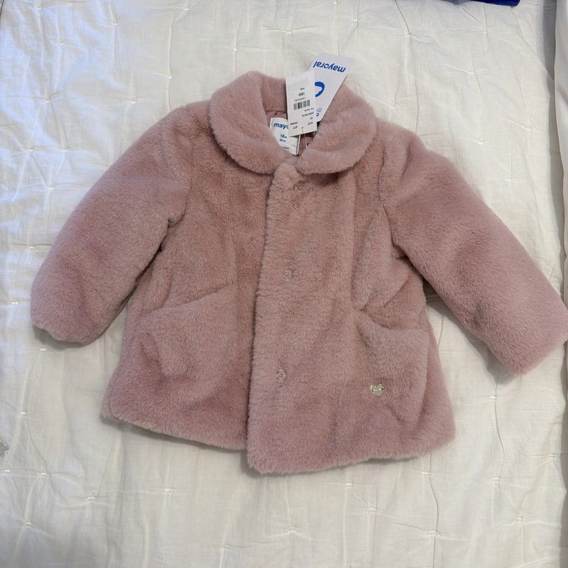 Mayoral Girls Faux Fur Coat 18 Months NWT