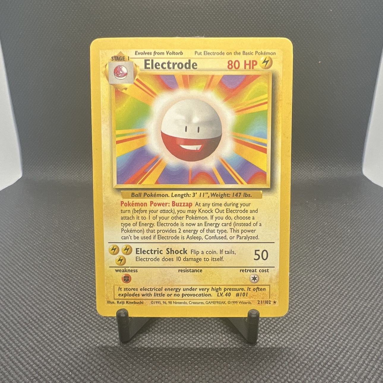 Wizards of the Coast Electrode 21/102 Base Set EN Rare 80HP Unlimited