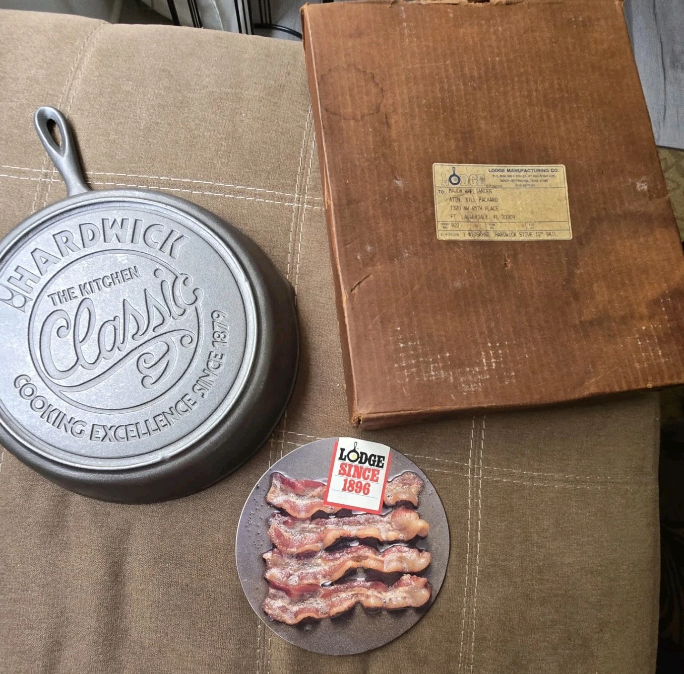 1970s Lodge Hardwick Classic Cast Iron Skillet Never Used In Box