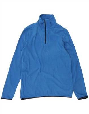 LOTTO Herren Fleecepullover mit Reißverschluss am Ausschnitt mittelblau Polyester CO14