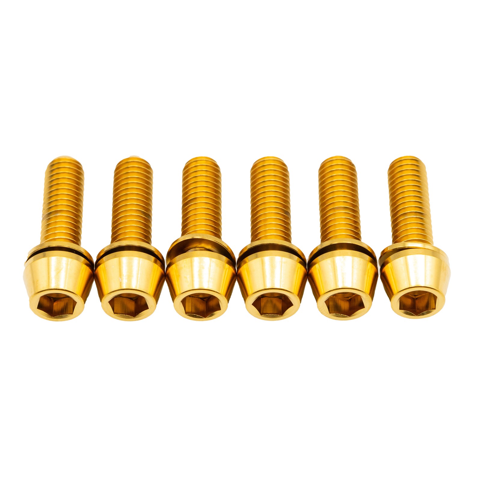 Race Face Turbine R Gold Stem Bolts Kit - Durable Aluminum, Precision Torque