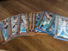 2025 Topps Holiday Baseball Parallels - Silver, Blue, Holiday Lights--You Pick!