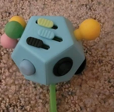 Fidget Dodecagon: 12-Sided Stress Relief Cube for Adults & Kids, Portable Fun