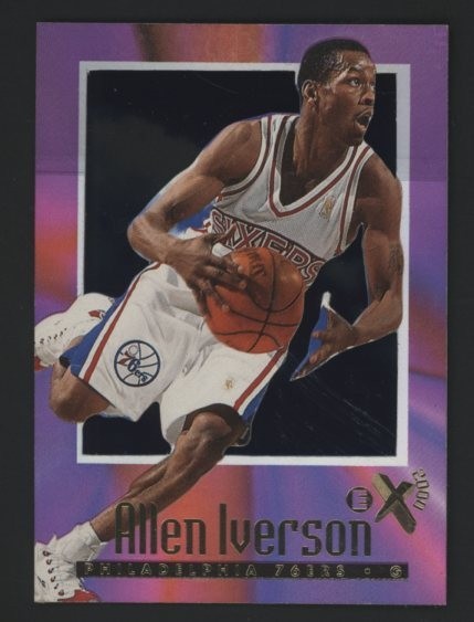 1996-97 Skybox EX2000 #53 Allen Iverson Philadelphia 76ers RC Rookie HOF